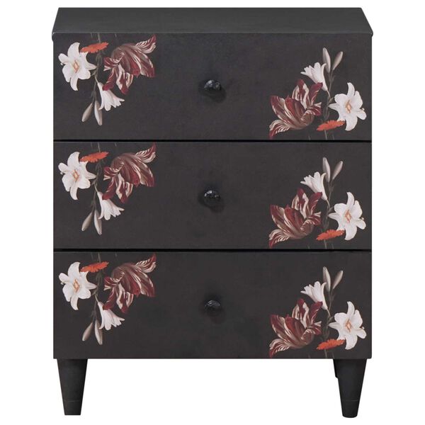 vidaXL Κομοδίνο Πολύχρωμο 50 x 33 x 60 εκ Στερεό ξύλο μάνγκο