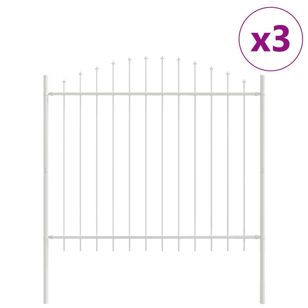 vidaXL Φράχτης Κήπου Λευκό 510 x 125 εκ.