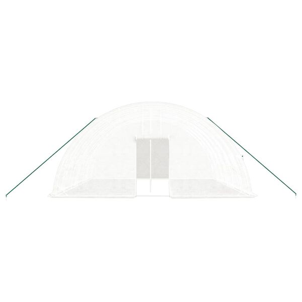 vidaXL Θερμοκήπιο με Ατσάλινο Πλαίσιο Λευκό 36 μ² 6 x 6 x 2,85 μ.
