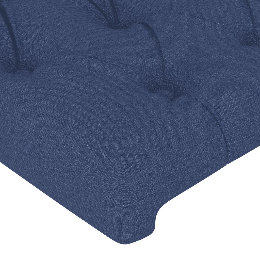 vidaXL Κρεβάτι Boxspring με Στρώμα Μπλε 180x200 εκ. Υφασμάτινο