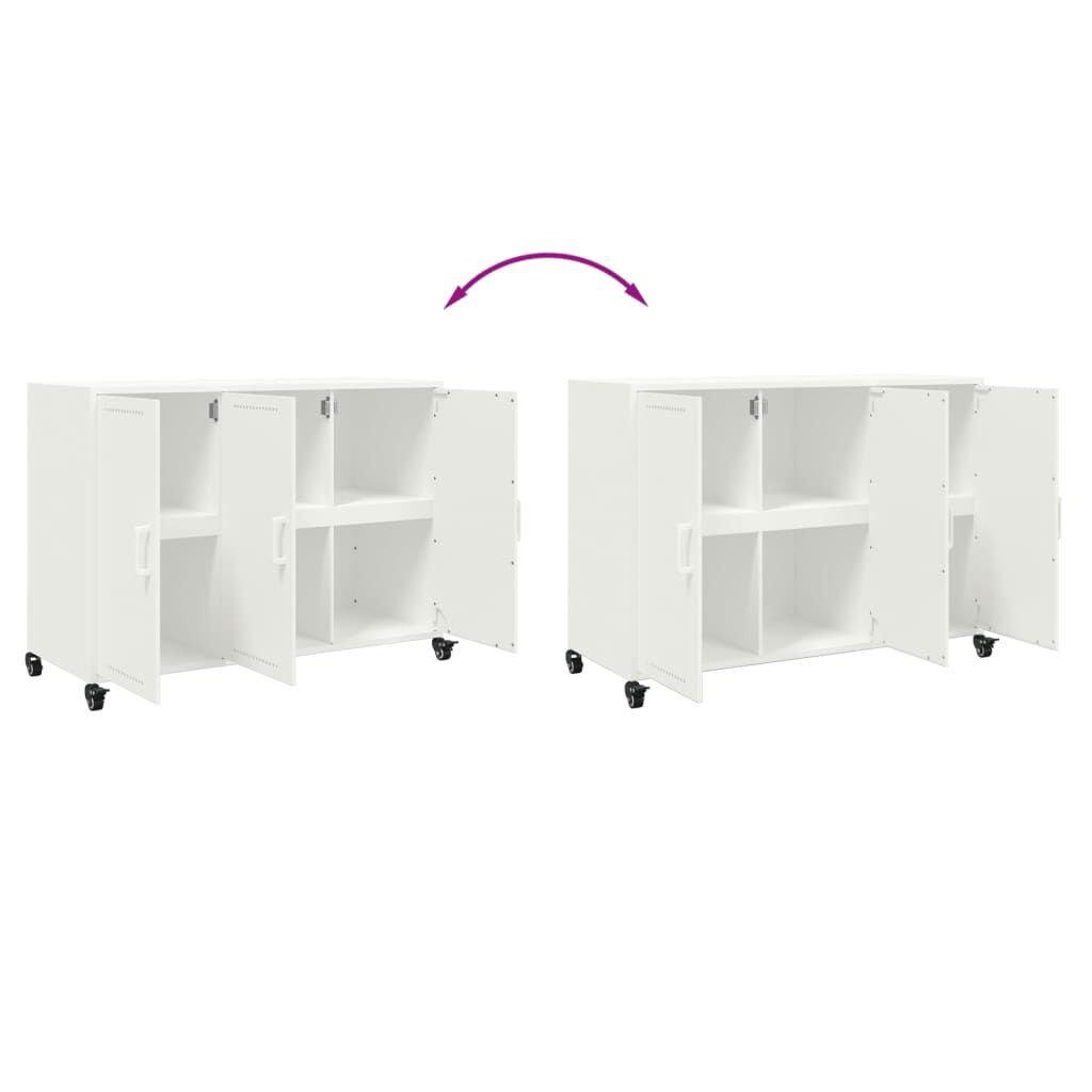 vidaXL Ντουλάπι Ροζ 100,5x39x72 εκ. από Χάλυβα