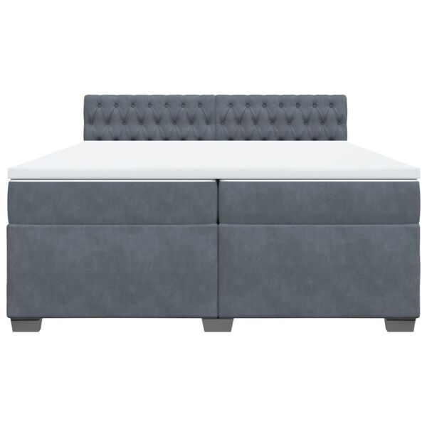 vidaXL &Kappa;&rho;&epsilon;&beta;ά&tau;&iota; Boxspring &mu;&epsilon; &Sigma;&tau;&rho;ώ&mu;&alpha; &Sigma;&kappa;&omicron;ύ&rho;&omicron; &Gamma;&kappa;&rho;&iota; 200x200 &epsilon;&kappa;. &Beta;&epsilon;&lambda;&omicron;ύ&delta;&iota;&nu;&omicron;