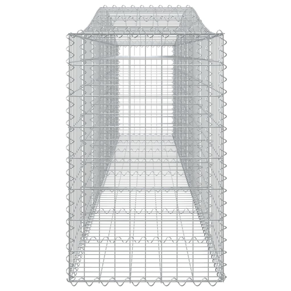 vidaXL Συρματοκιβώτια Τοξωτά 7 τεμ. 400x50x80/100 εκ. Γαλβαν. Ατσάλι
