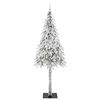 vidaXL Χριστουγεννιάτικο Δέντρο με 300 LED Λευκό 210 cm ΠΕ και Ατσάλι
