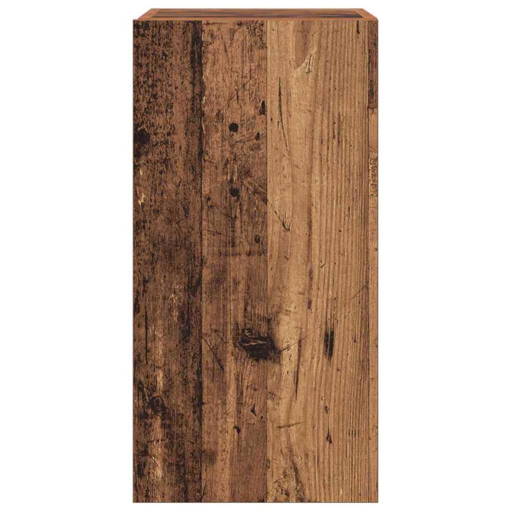 vidaXL Σετ επίπλου τηλεόρασης 4 pcs Παλαιό ξύλο 160 x 30 x 30 εκ.