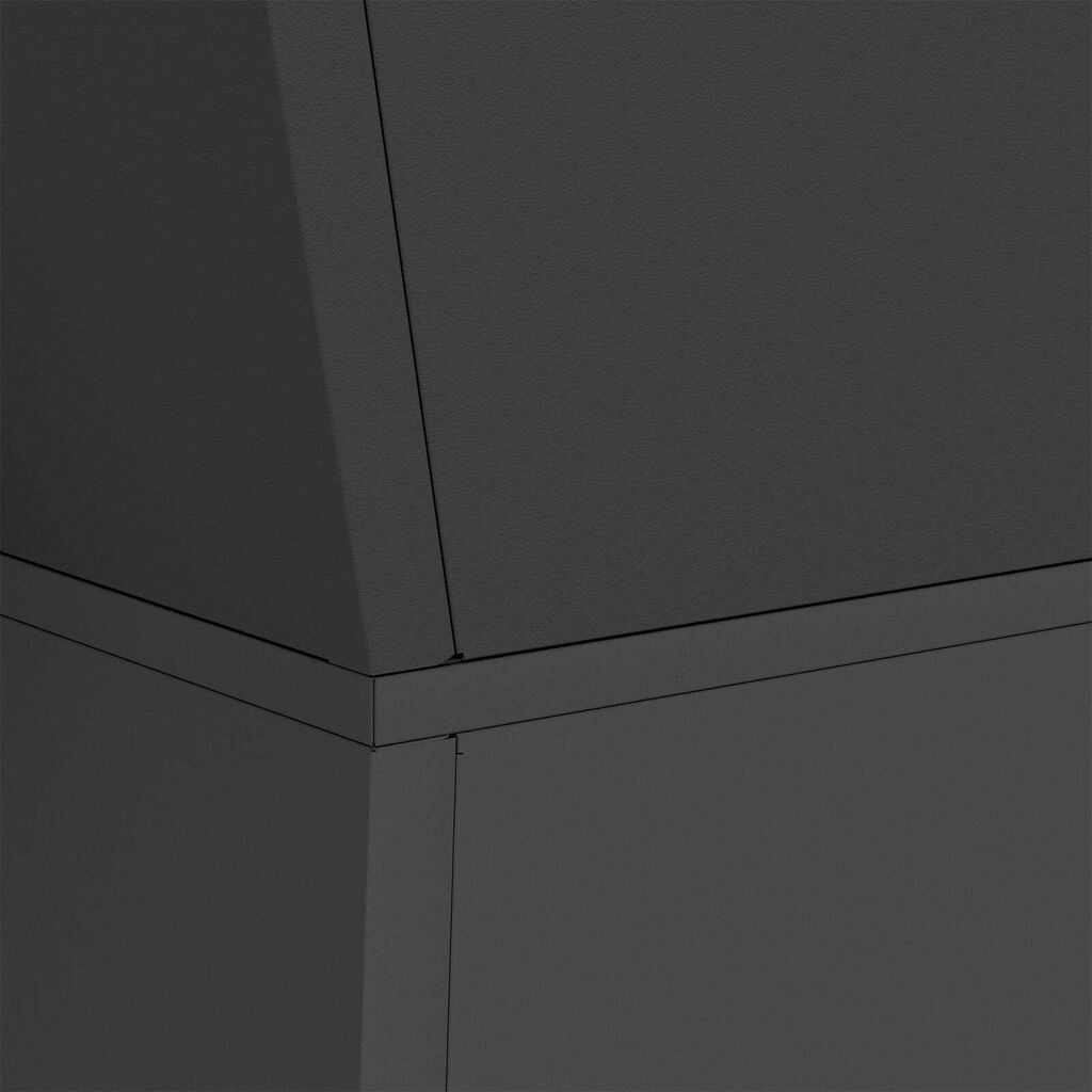 vidaXL Στήριγμα Φυτών Μαύρο Μέταλλο 40 x 40 x 101 cm Διακοσμητικά Ένθετα