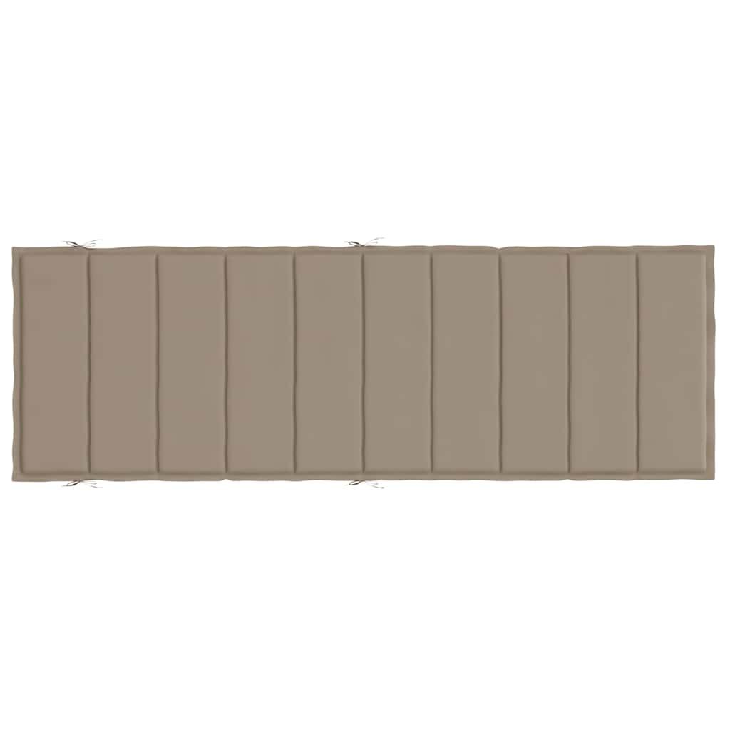 vidaXL Μαξιλάρι Ξαπλώστρας Taupe 186x58x4εκ. από Ύφασμα Oxford
