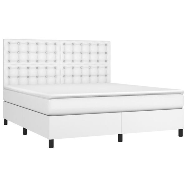 vidaXL &Kappa;&rho;&epsilon;&beta;ά&tau;&iota; Boxspring &mu;&epsilon; &Sigma;&tau;&rho;ώ&mu;&alpha; &Lambda;&epsilon;&upsilon;&kappa;ό 180x200 &epsilon;&kappa;. &Sigma;&upsilon;&nu;&theta;&epsilon;&tau;&iota;&kappa;ό &Delta;έ&rho;&mu;&alpha;