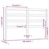 vidaXL Κεφαλάρι Κρεβατιού 166 x 4 x 100 εκ. από Μασίφ Ξύλο Πεύκου