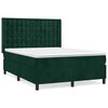 vidaXL &Kappa;&rho;&epsilon;&beta;ά&tau;&iota; Boxspring &mu;&epsilon; &Sigma;&tau;&rho;ώ&mu;&alpha; &Sigma;&kappa;&omicron;ύ&rho;&omicron; &Pi;&rho;ά&sigma;&iota;&nu;&omicron; 140x190&epsilon;&kappa;. &Beta;&epsilon;&lambda;&omicron;ύ&delta;&iota;&nu;&omicron;