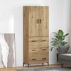 vidaXL Highboard Artisan Oak 69,5 x 34 x 180 &epsilon;&kappa;. &Epsilon;&pi;&epsilon;&xi;&epsilon;&rho;&gamma;&alpha;&sigma;&mu;έ&nu;&omicron; &xi;ύ&lambda;&omicron;