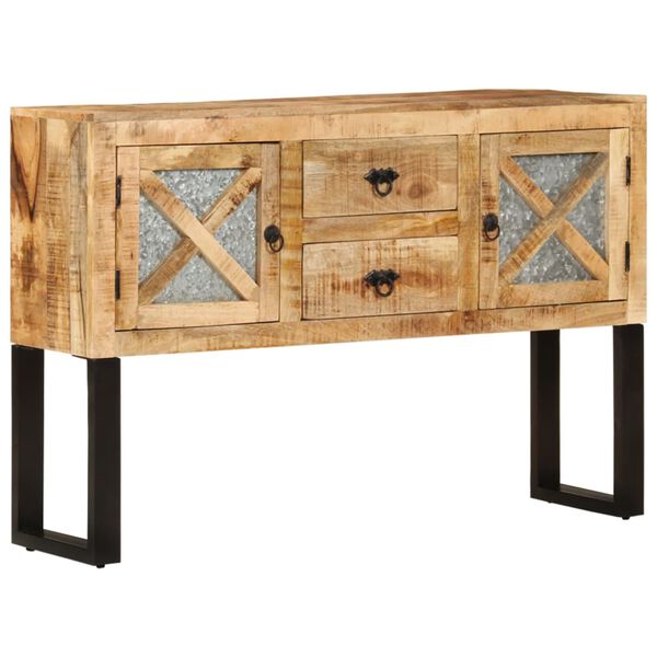 vidaXL Κονσόλα 110 x 30 x 74 εκ. από Ακατέργαστο Ξύλο Μάνγκο