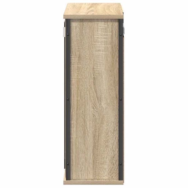 vidaXL Ντουλάπι Μπάνιου με Καθρέφτη Sonoma δρυς 50x21x60 εκ.