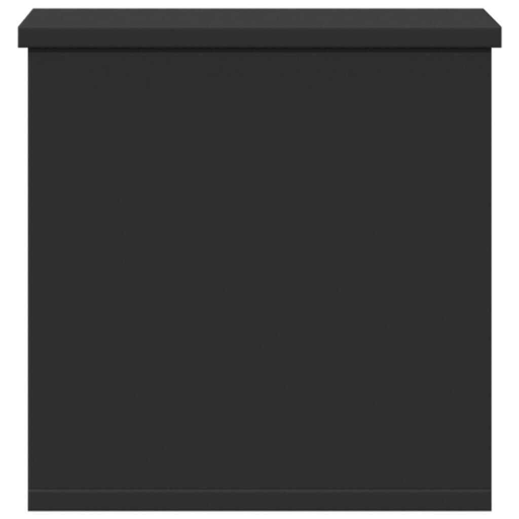vidaXL Κουτί Αποθήκευσης Μαύρο 30x35x35 εκ. Επεξεργασμένο Ξύλο