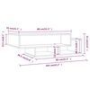 vidaXL Τραπεζάκι Σαλονιού Καφέ Δρυς 105x55x32 εκ. Επεξεργασμένο Ξύλο