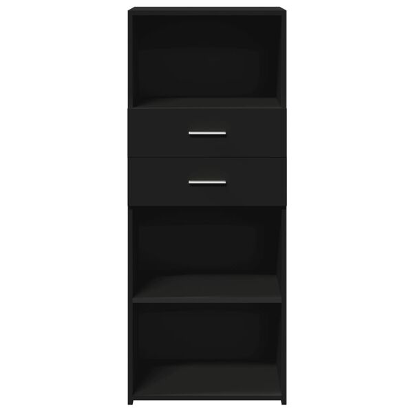 vidaXL Ντουλάπι Μαύρο 50x42,5x124 εκ. από Επεξεργασμένο Ξύλο