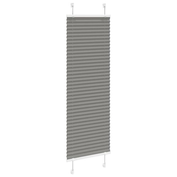 vidaXL Πλισέ περσίδα Ανθρακί 45x100 cm Πλάτος υφάσματος 44,4 cm