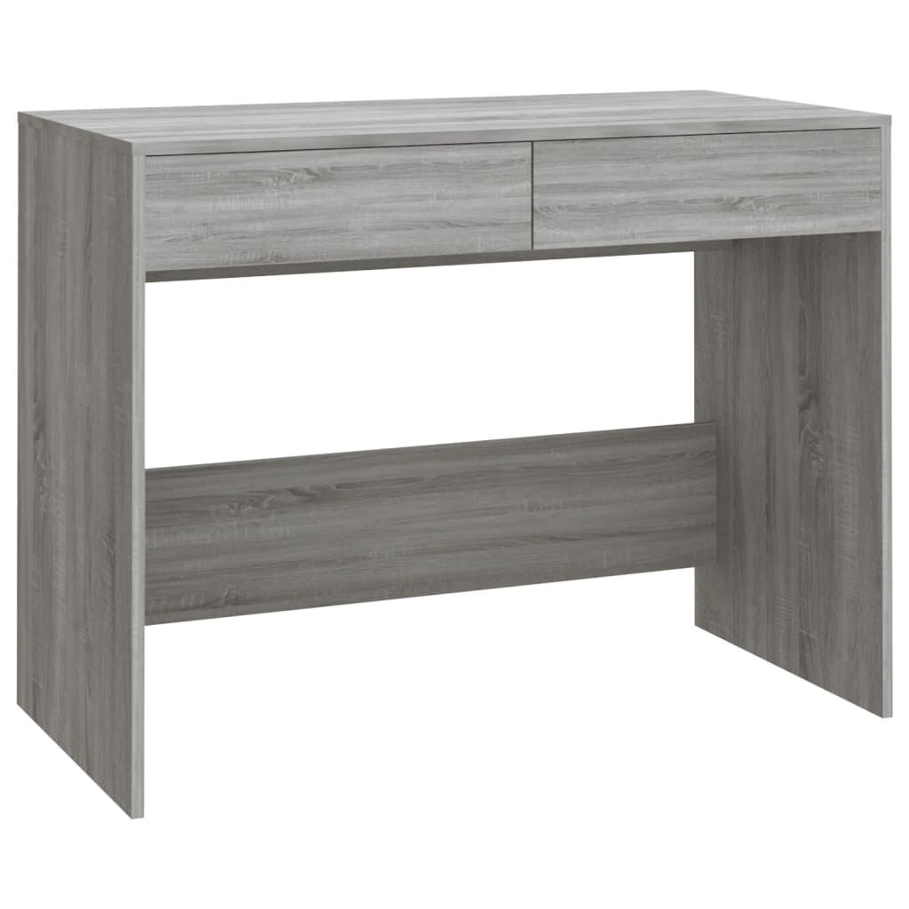 vidaXL Γραφείο Γκρι Sonoma 100x50x76,5 εκ. από Επεξεργασμένο Ξύλο