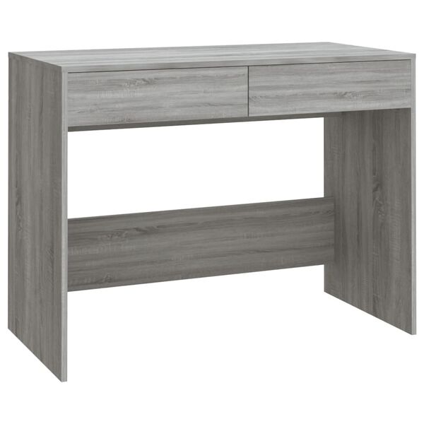 vidaXL Γραφείο Γκρι Sonoma 100x50x76,5 εκ. από Επεξεργασμένο Ξύλο