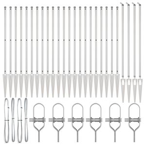 vidaXL Στύλος Περιφράξεων Άλλο 26 pcs Γκρι 3,2 x 3,2 x 180 εκ Ατσάλι