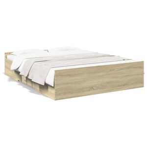 vidaXL &Pi;&lambda;&alpha;ί&sigma;&iota;&omicron; &Kappa;&rho;&epsilon;&beta;&alpha;&tau;&iota;&omicron;ύ &mu;&epsilon; &sigma;&upsilon;&rho;&tau;ά&rho;&iota;&alpha; Sonoma &Delta;&rho;&upsilon;&sigmaf; 140x200&epsilon;&kappa;. &Epsilon;&pi;&epsilon;&xi;. &Xi;ύ&lambda;&omicron;