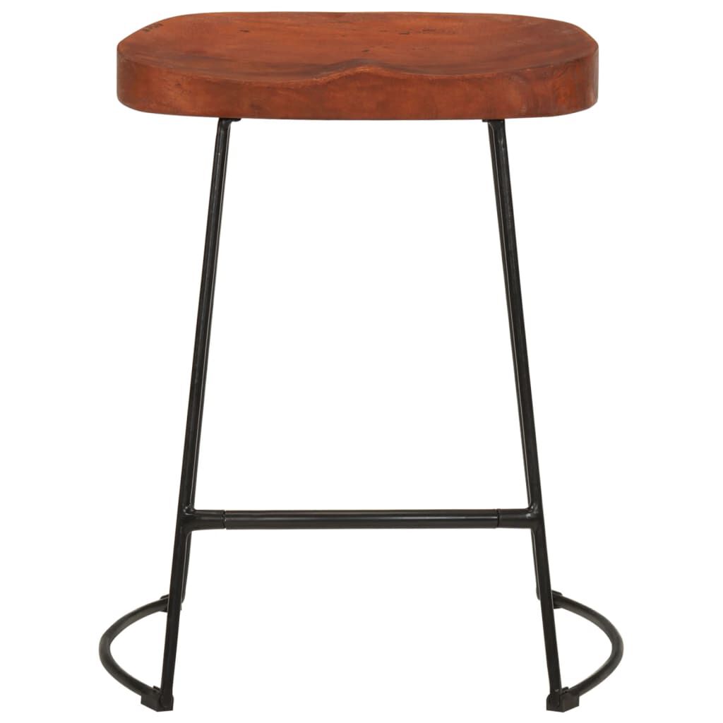 vidaXL Σκαμπό Μπαρ Gavin 2 τεμ. 45 x 38 x 53 εκ. από Μασίφ Ξύλο Μάνγκο