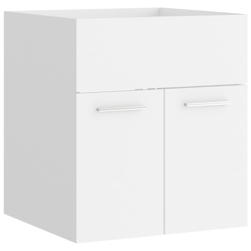 vidaXL Ντουλάπι Νιπτήρα Λευκό 41x38,5x46 εκ. από Επεξεργασμένο Ξύλο