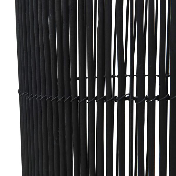 vidaXL Φωτιστικό Δαπέδου Μαύρο 84 εκ. Ξύλο Ιτιάς Ε27