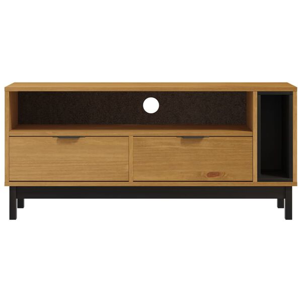 vidaXL Έπιπλο Τηλεόρασης FLAM 110 x 40 x 50 εκ. από Μασίφ Ξύλο Πεύκου