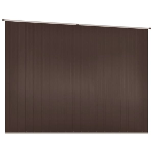 vidaXL Αποθήκη Κήπου Καφέ 195 x 198 x 159 εκ. από Γαλβανισμένο Ατσάλι
