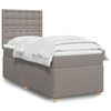 vidaXL &Kappa;&rho;&epsilon;&beta;ά&tau;&iota; Boxspring &mu;&epsilon; &Sigma;&tau;&rho;ώ&mu;&alpha; Taupe 90x200 &epsilon;&kappa;. &Upsilon;&phi;&alpha;&sigma;&mu;ά&tau;&iota;&nu;&omicron;
