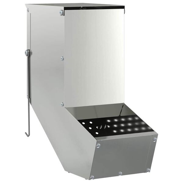 vidaXL Ταΐστρα Χαμστεριών Ασημί 12,5 x 26 x 28,5 εκ