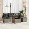 vidaXL Σετ Καναπέ Κήπου με μαξιλάρι 6 pcs Γκρι