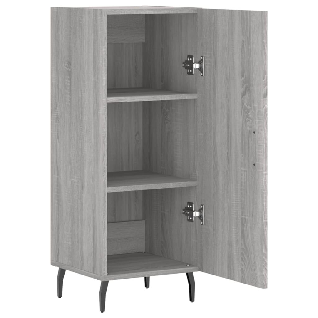 vidaXL Ντουλάπι Γκρι Sonoma 34,5x34x90 εκ. από Επεξεργασμένο Ξύλο