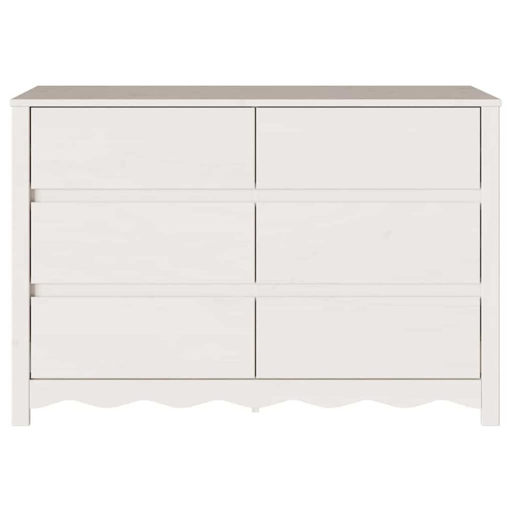 vidaXL Συρταριοθήκη με συρτάρι Drammen Λευκό 111 x 43 x 73.5 εκ.
