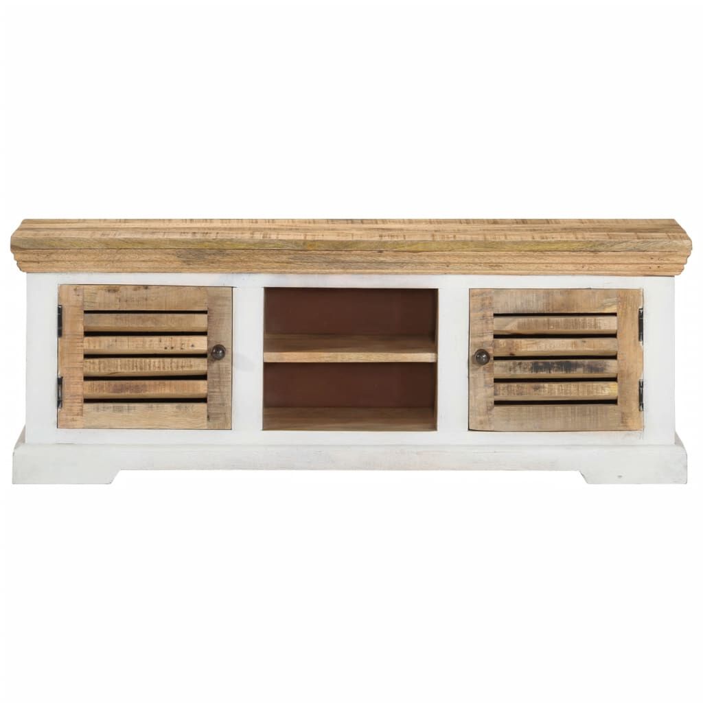 vidaXL Έπιπλο Τηλεόρασης 110 x 30 x 40 εκ. από Μασίφ Ξύλο Μάνγκο