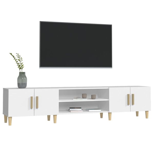 vidaXL Έπιπλο Τηλεόρασης Λευκό 180x31,5x40 εκ. από Τεχνητό Ξύλο