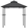 vidaXL Κιόσκι Ψησταριάς Ανθρακί 240 x 150 x 255 εκ. Ατσάλινο