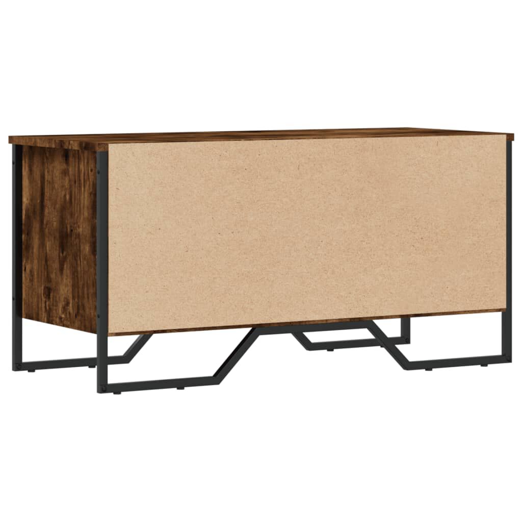 vidaXL Παπουτσοθήκη Καπνιστή Δρυς 90x38x45,5 εκ. από Επεξεργ. Ξύλο
