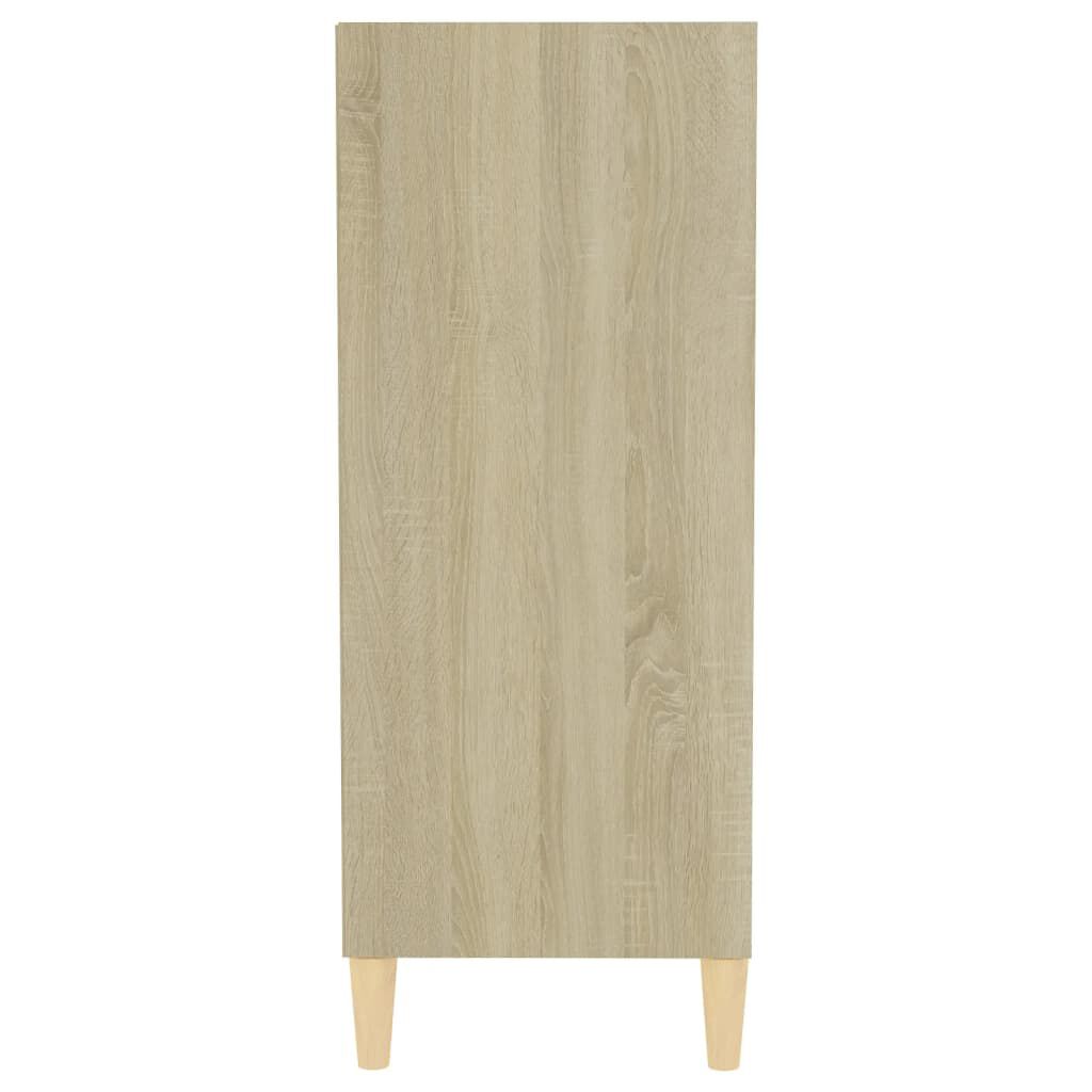 vidaXL Ραφιέρα Λευκό και Sonoma Δρυς 57 x 35 x 90 εκ. από Επεξ. Ξύλο