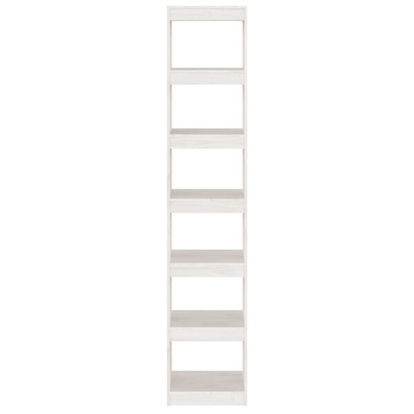 vidaXL Βιβλιοθήκη/Διαχωριστικό Χώρου Λευκό 40x30x199 εκ. Ξύλο Πεύκου