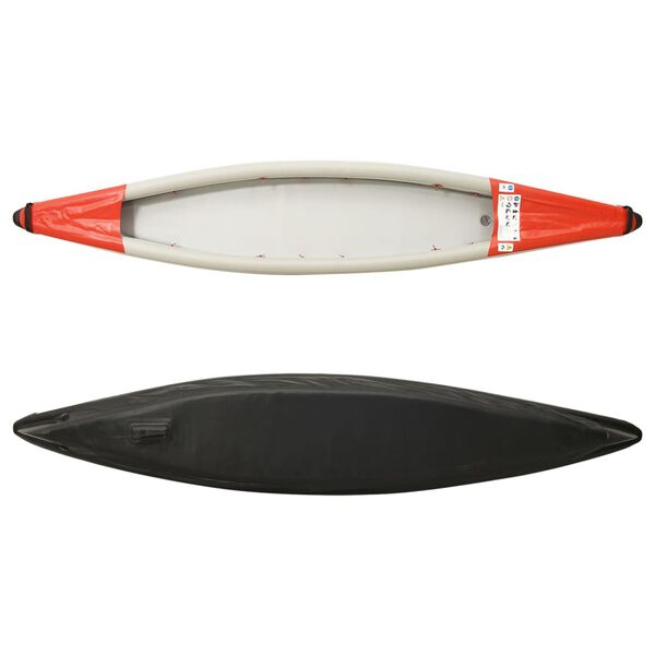 vidaXL Καγιάκ Φουσκωτό Κόκκινο 375 x 72 x 31 εκ. από Πολυεστέρα