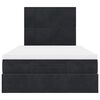 vidaXL Οθωμανικό κρεβάτι με στρώματα Μαύρο 120x200cm Velvet