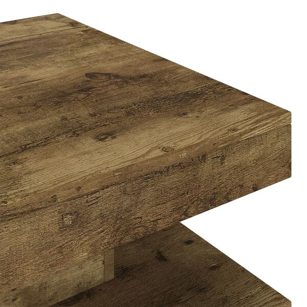 vidaXL Τραπεζάκι Σαλονιού Σκούρο Καφέ 60 x 60 x 35 εκ. από MDF