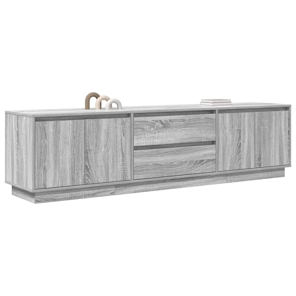 vidaXL Έπιπλο Τηλεόρασης με LED Γκρι Sonoma 193,5x41x50 εκ.