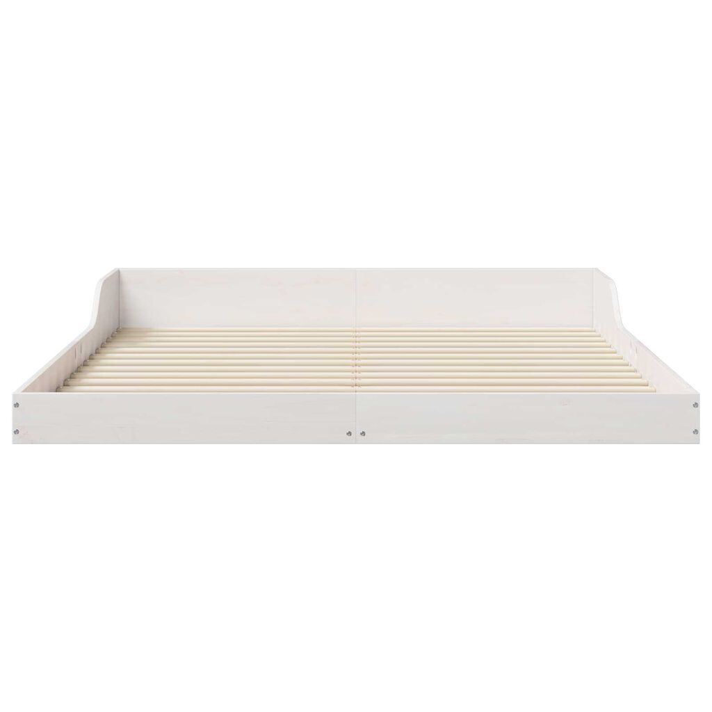 vidaXL Σκελετός Κρεβατιού Λευκό 160 x 220 cm ξύλο