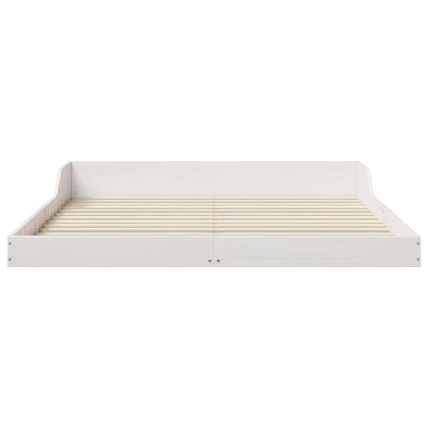 vidaXL Σκελετός Κρεβατιού Λευκό 160 x 220 cm ξύλο