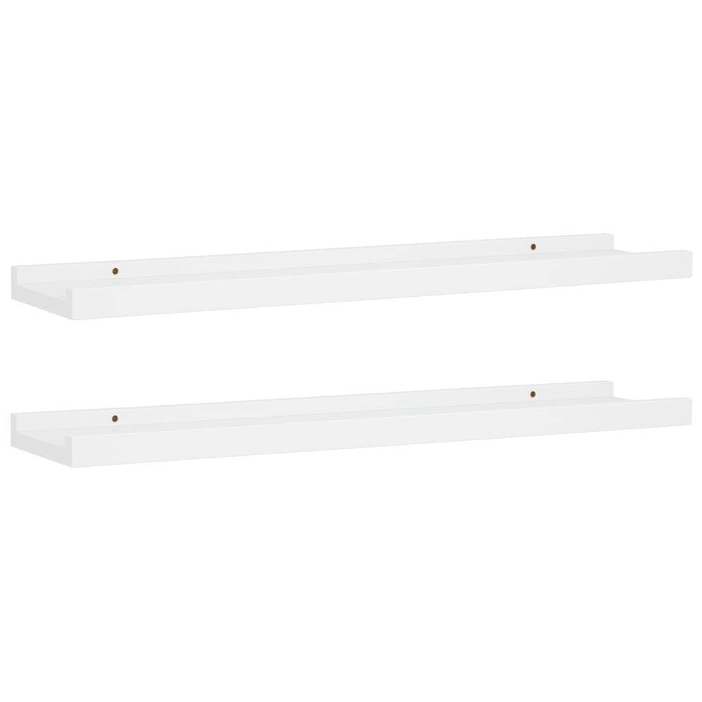 vidaXL Ράφια για Κορνίζες 2 τεμ. Λευκά 60 x 9 x 3 εκ. από MDF