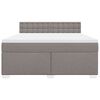 vidaXL &Kappa;&rho;&epsilon;&beta;ά&tau;&iota; Boxspring &mu;&epsilon; &Sigma;&tau;&rho;ώ&mu;&alpha; Taupe 180x200 &epsilon;&kappa;. &Upsilon;&phi;&alpha;&sigma;&mu;ά&tau;&iota;&nu;&omicron;