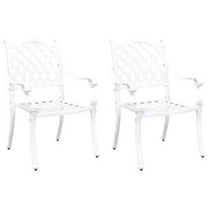 vidaXL &Kappa;&alpha;&rho;έ&kappa;&lambda;&alpha; &Kappa;ή&pi;&omicron;&upsilon; 2 pcs &Lambda;&epsilon;&upsilon;&kappa;ό 56 x 55 x 92.5&epsilon;&kappa; &Alpha;&lambda;&omicron;&upsilon;&mu;ί&nu;&iota;&omicron;